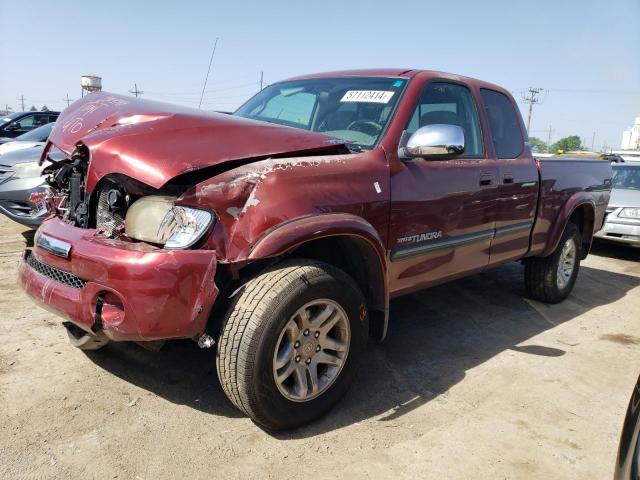 5TBBT44134S453583 - 2004 TOYOTA TUNDRA ACCESS CAB SR5 RED photo 1