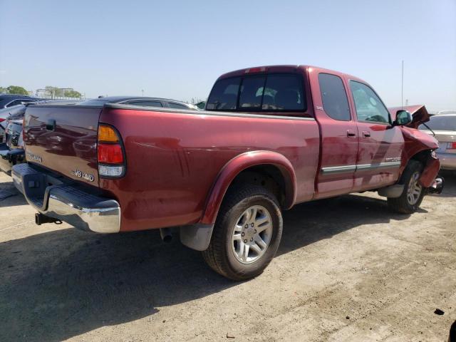 5TBBT44134S453583 - 2004 TOYOTA TUNDRA ACCESS CAB SR5 RED photo 3