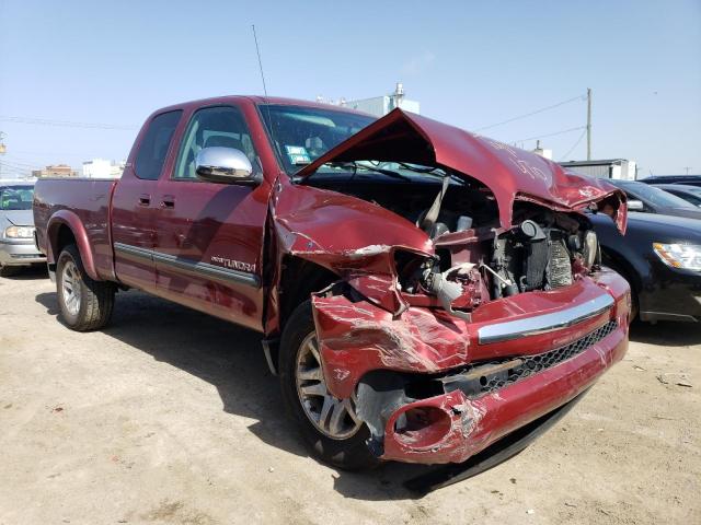 5TBBT44134S453583 - 2004 TOYOTA TUNDRA ACCESS CAB SR5 RED photo 4