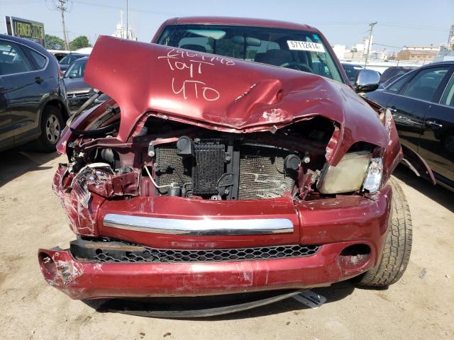5TBBT44134S453583 - 2004 TOYOTA TUNDRA ACCESS CAB SR5 RED photo 5