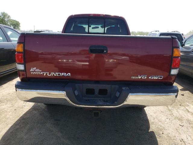 5TBBT44134S453583 - 2004 TOYOTA TUNDRA ACCESS CAB SR5 RED photo 6