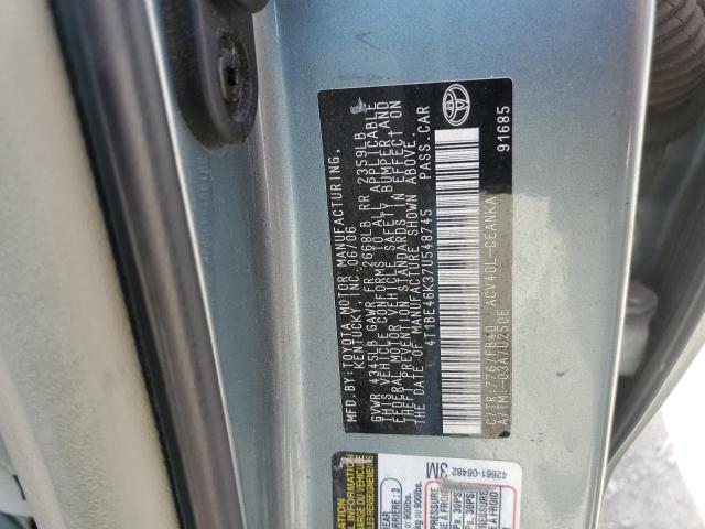 4T1BE46K37U548745 - 2007 TOYOTA CAMRY CE 绿色 照片 12