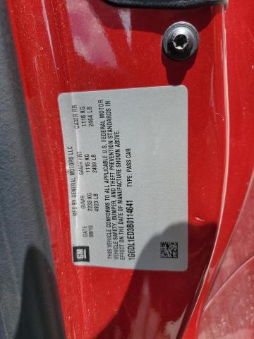 1G6DL1ED3B0114641 - 2011 CADILLAC CTS PERFORMANCE COLLECTION Rojo foto 12