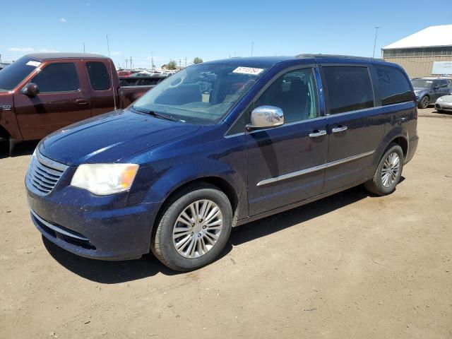2C4RC1CG2DR810352 - 2013 CHRYSLER TOWN & COU TOURING L BLUE photo 1