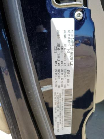 2C4RC1CG2DR810352 - 2013 CHRYSLER TOWN & COU TOURING L BLUE photo 13