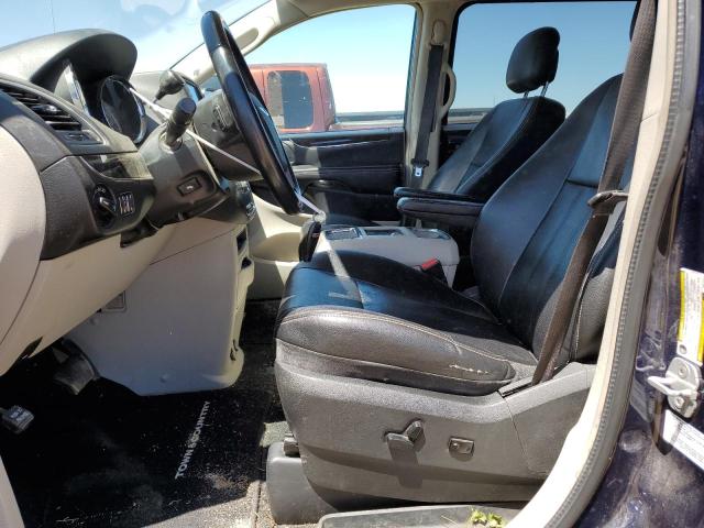 2C4RC1CG2DR810352 - 2013 CHRYSLER TOWN & COU TOURING L BLUE photo 7