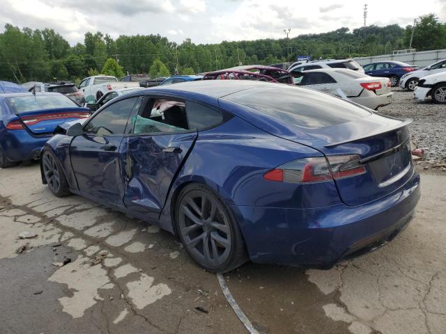 5YJSA1E68MF431279 - 2021 TESLA MODEL S Mavi foto 2