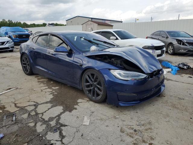 5YJSA1E68MF431279 - 2021 TESLA MODEL S Mavi foto 4