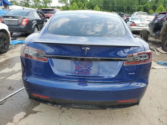 5YJSA1E68MF431279 - 2021 TESLA MODEL S Mavi foto 6