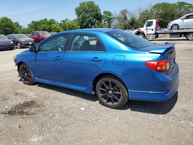 1NXBE40E49Z055601 - 2009 TOYOTA COROLLA XRS BLUE photo 2