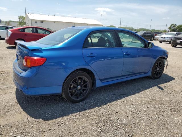 1NXBE40E49Z055601 - 2009 TOYOTA COROLLA XRS BLUE photo 3