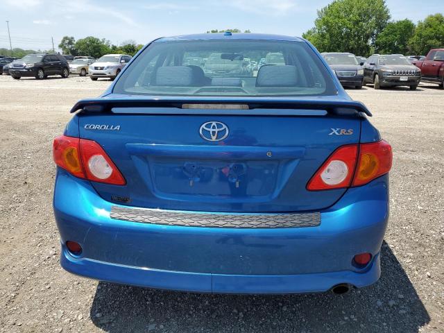 1NXBE40E49Z055601 - 2009 TOYOTA COROLLA XRS BLUE photo 6