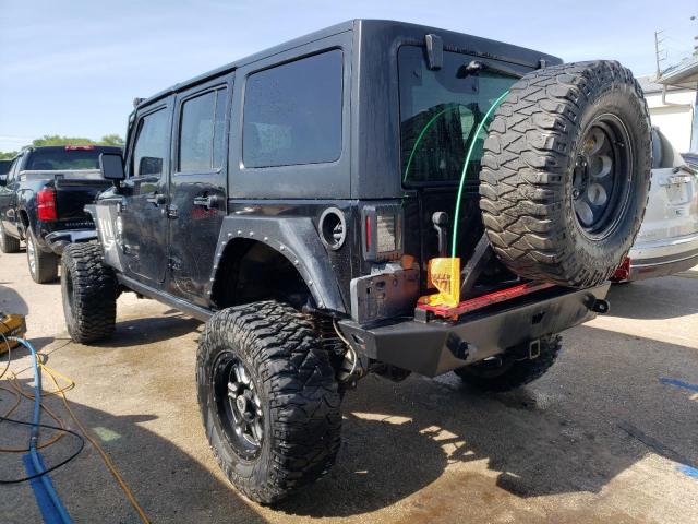 1J8GA69138L577473 - 2008 JEEP WRANGLER RUBICON BLACK photo 2