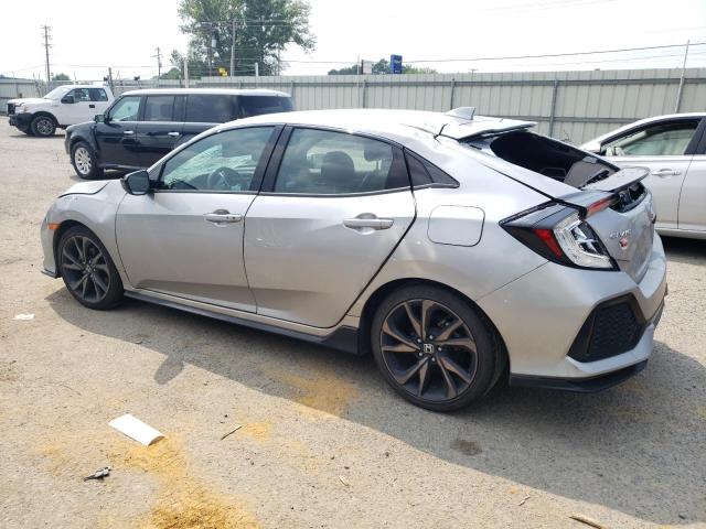 SHHFK7H92JU232231 - 2018 HONDA CIVIC SPORT TOURING SILVER photo 2