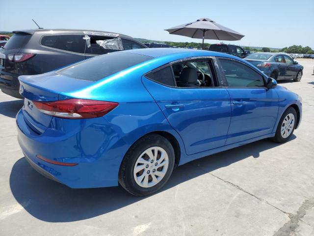 5NPD74LF3JH214358 - 2018 HYUNDAI ELANTRA SE BLUE photo 3