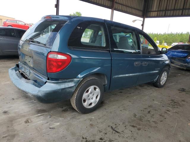 1B4GP25381B146738 - 2001 DODGE CARAVAN SE TEAL photo 3