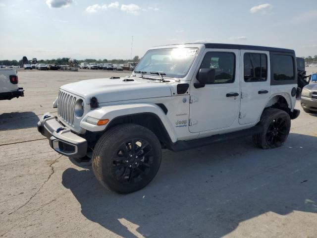 1C4JJXP63MW720948 - 2021 JEEP WRANGLER U SAHARA 4XE WHITE photo 1