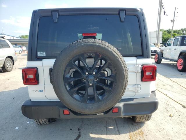 1C4JJXP63MW720948 - 2021 JEEP WRANGLER U SAHARA 4XE WHITE photo 6