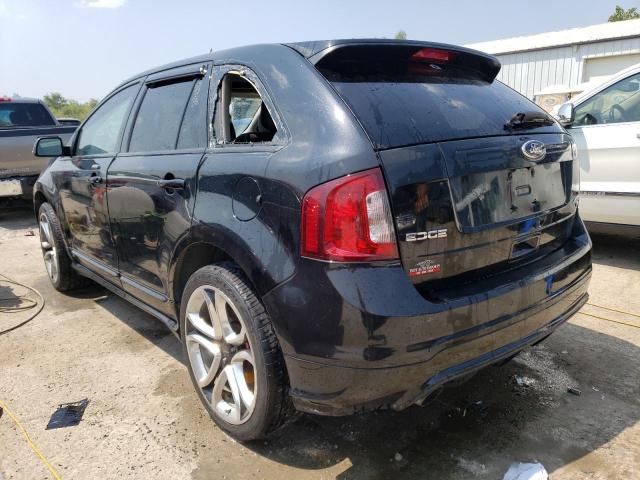 2FMDK4AK9DBA40337 - 2013 FORD EDGE SPORT BLACK photo 2