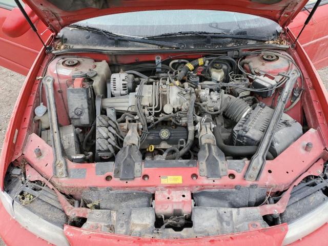 1G2WR12161F218345 - 2001 PONTIAC GRAND PRIX GTP წითელი ფოტო 11