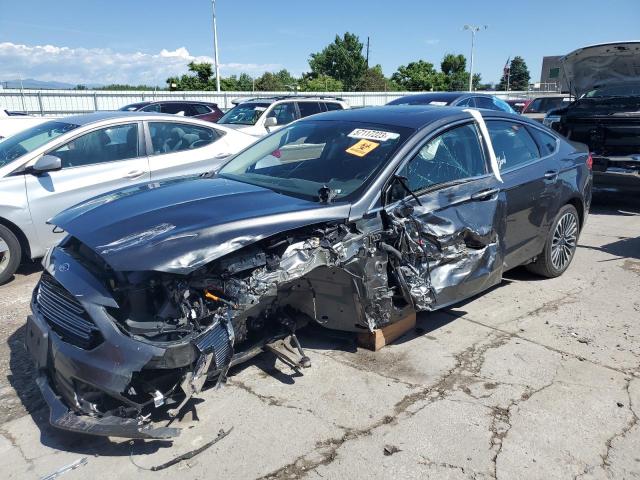 3FA6P0PU5JR176743 - 2018 FORD FUSION SE PHEV CHARCOAL photo 1