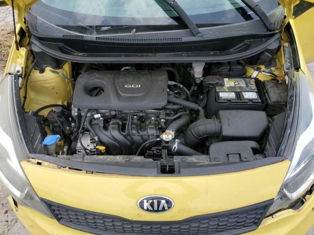 KNADM4A35G6687650 - 2016 KIA RIO LX YELLOW photo 11