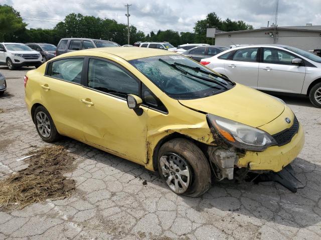 KNADM4A35G6687650 - 2016 KIA RIO LX YELLOW photo 4