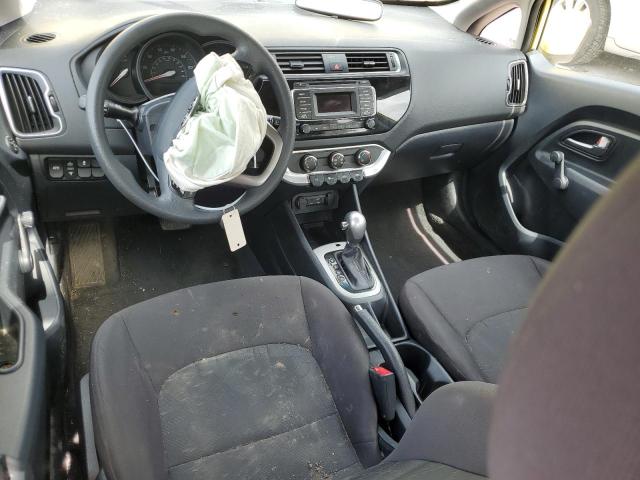 KNADM4A35G6687650 - 2016 KIA RIO LX YELLOW photo 8