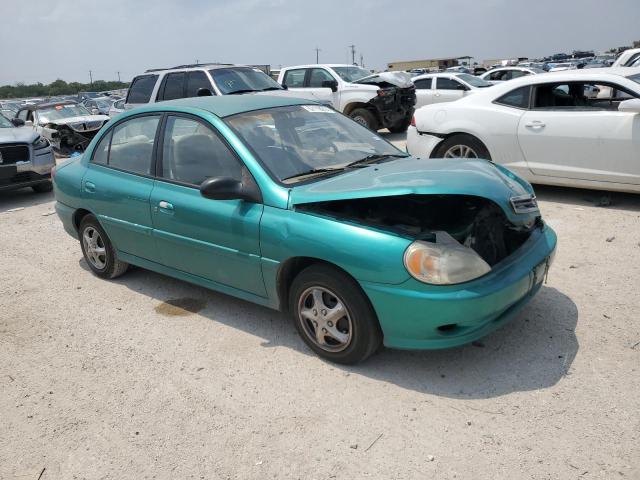 KNADC123716045812 - 2001 KIA RIO TURQUOISE photo 4