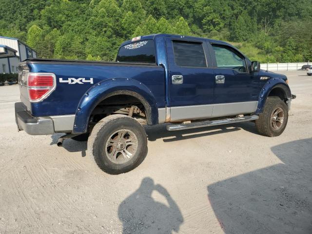 1FTFW1EF0BFA30434 - 2011 FORD F150 SUPERCREW BLUE photo 3