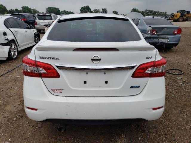 3N1AB7AP0EY314380 - 2014 NISSAN SENTRA S WHITE photo 6