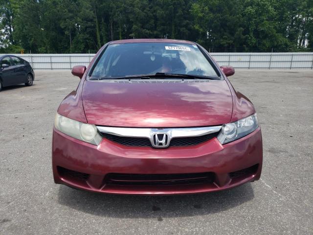 2HGFA16659H339114 - 2009 HONDA CIVIC LX-S წითელი ფოტო 5