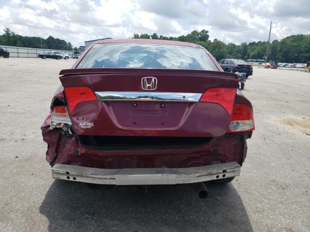 2HGFA16659H339114 - 2009 HONDA CIVIC LX-S წითელი ფოტო 6