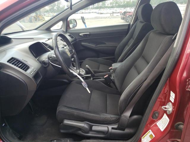 2HGFA16659H339114 - 2009 HONDA CIVIC LX-S წითელი ფოტო 7