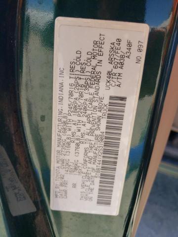 5TBBT441X2S319084 - 2002 TOYOTA TUNDRA ACCESS CAB 绿色 照片 12