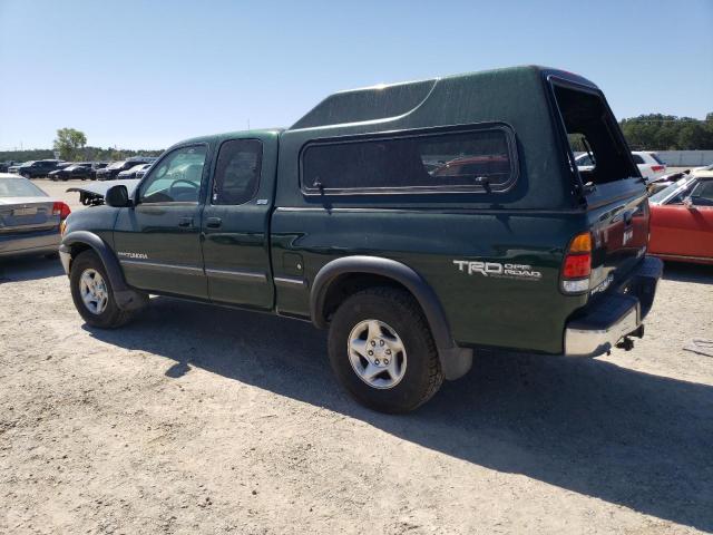 5TBBT441X2S319084 - 2002 TOYOTA TUNDRA ACCESS CAB GREEN photo 2