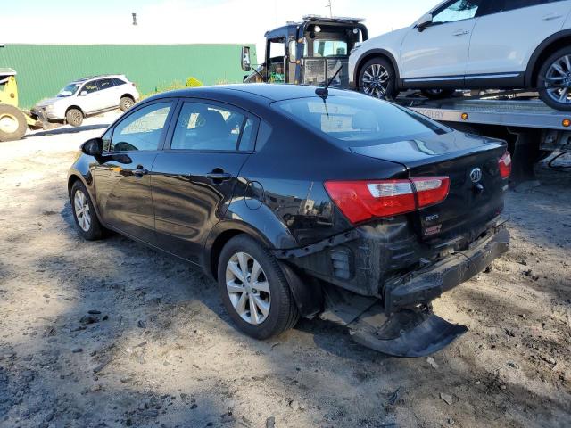 KNADN4A38F6466166 - 2015 KIA RIO EX BLACK photo 3