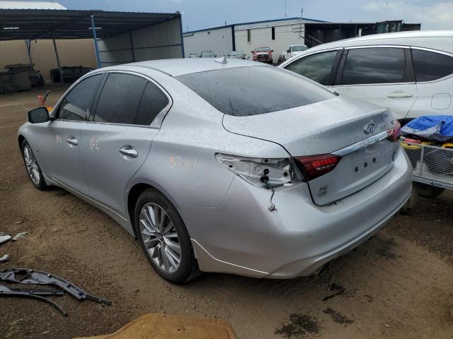 JN1EV7AR2JM444622 - 2018 INFINITI Q50 LUXE SILVER photo 2