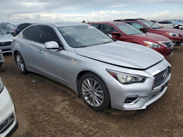 JN1EV7AR2JM444622 - 2018 INFINITI Q50 LUXE SILVER photo 4