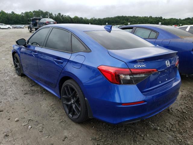 2HGFE2F53NH537606 - 2022 HONDA CIVIC SPORT 蓝色 照片 2