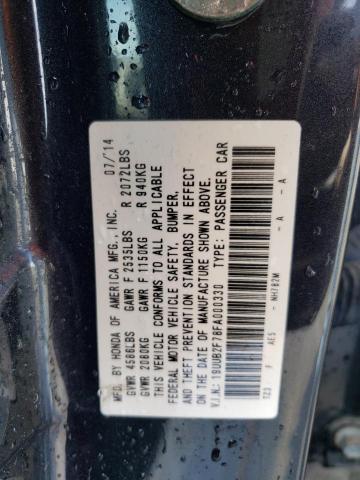 19UUB2F78FA000330 - 2015 ACURA TLX ADVANCE GRAY photo 12