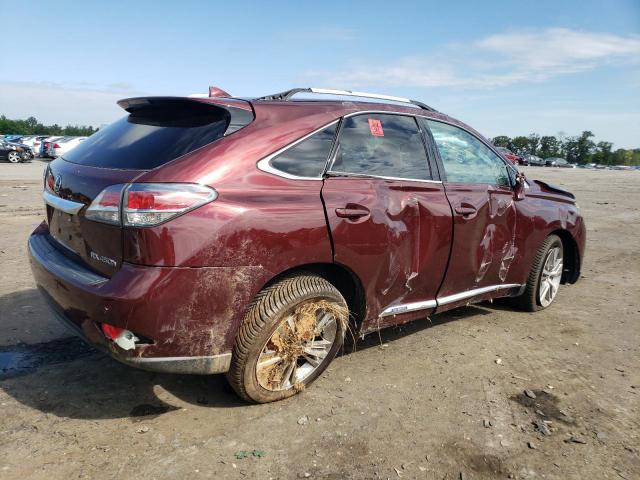 2T2BC1BA1FC009747 - 2015 LEXUS RX 450H BURGUNDY photo 3