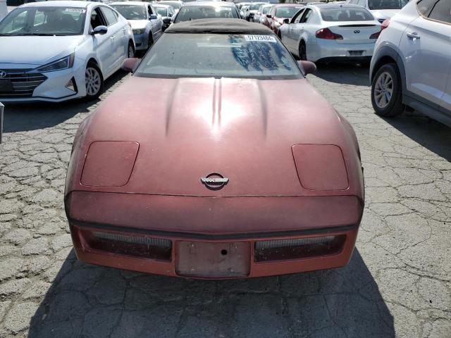 1G1YY6781G5903368 - 1986 CHEVROLET CORVETTE BURGUNDY photo 5