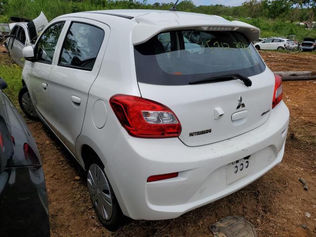 ML32A3HJ3KH010808 - 2019 MITSUBISHI MIRAGE ES WHITE photo 2