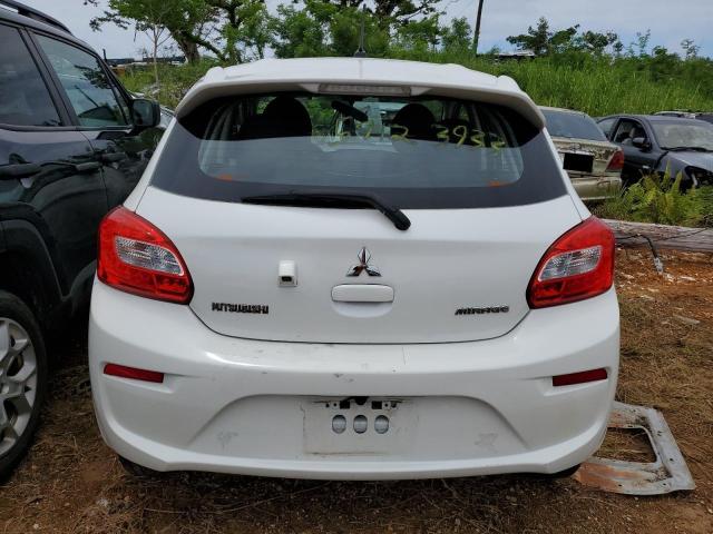 ML32A3HJ3KH010808 - 2019 MITSUBISHI MIRAGE ES WHITE photo 6