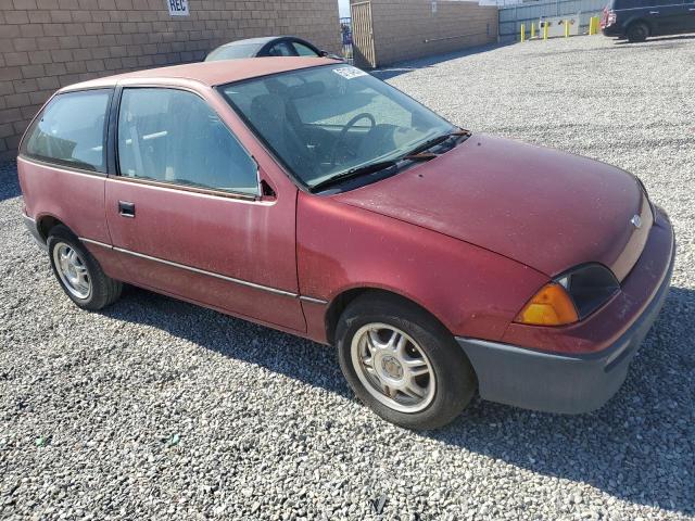 2C1MR2466P6705014 - 1993 GEO METRO BURGUNDY photo 4