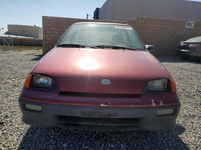 2C1MR2466P6705014 - 1993 GEO METRO BURGUNDY photo 5