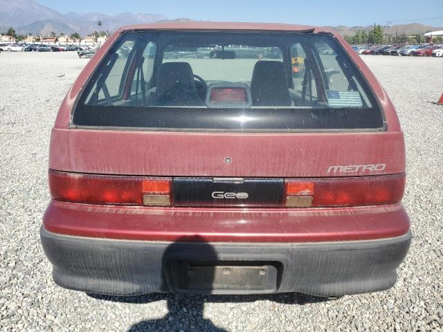 2C1MR2466P6705014 - 1993 GEO METRO BURGUNDY photo 6