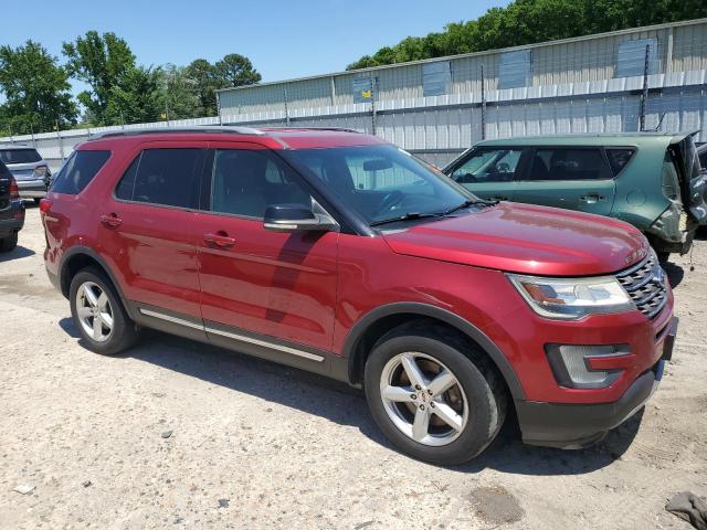 1FM5K8D83GGC51039 - 2016 FORD EXPLORER XLT RED photo 4