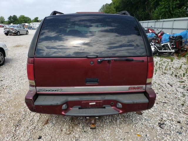 1GKDT13WXY2129396 - 2000 GMC JIMMY / EN BURGUNDY photo 6